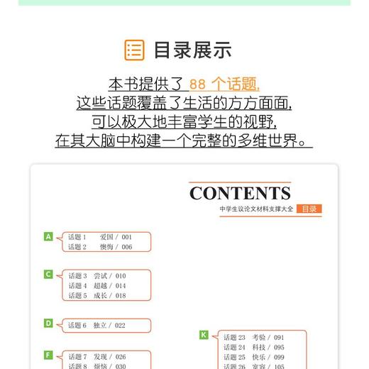 2026版《中学生议论文材料支撑大全》 商品图1
