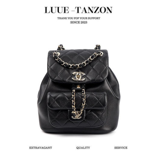 香奈儿-23P新款Duma双肩牛皮四色双尺寸（HH） 商品图0