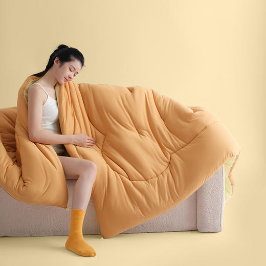 【超柔贴身 婴幼儿可用】A类奶油小熊被 7A抗菌远红外锁温御寒内衣级针织棉亲肤被芯 商品图6