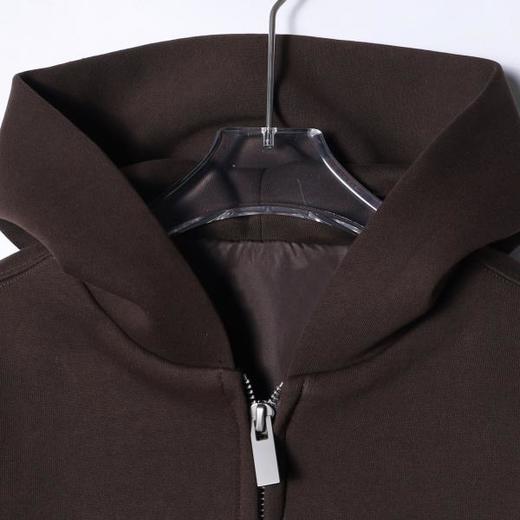 SDSA男士秋冬新款痞帅男装港风复古纯色开衫拉链连帽卫衣外套潮 商品图2