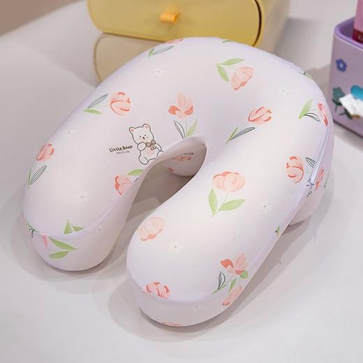 记忆棉冰丝午睡枕小学生趴桌子上睡觉抱枕u型枕办公室趴睡枕车载颈枕夏 可拆洗 商品图10