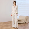 IWY/气质米白色新中式西装套装女春秋高级感微喇裤职业正装CP2478 商品缩略图0