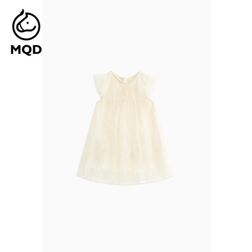 【MQD】女小童秋季拼接蕾丝假两件连衣裙套装 商品图6