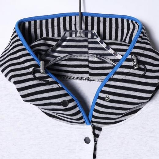 SDSA男士秋冬新款痞帅男装简约拼接按扣连帽卫衣时尚运动套头上衣 商品图2