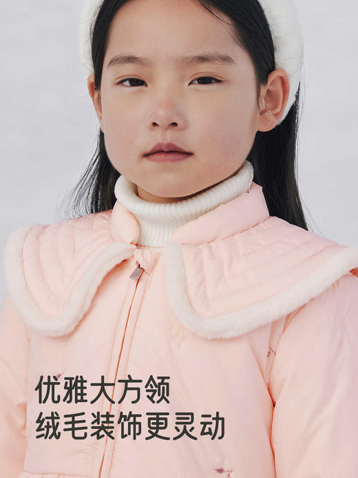英氏儿童外套冬季三防保暖女宝宝长外套夹克茄克新款YRWQJ4R033A 商品图3
