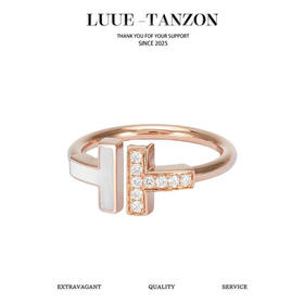 蒂芙尼重磅推荐的T系列，双T戒指贝母款（SJ）