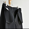 丁摩 【直筒小黑裤】哥弟面料高腰西装裤女春直筒显瘦窄版拉链休闲裤子6ZF-C066 商品缩略图1