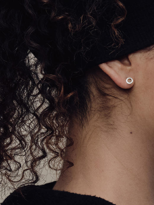 SSCE｜222SAB1E102F Earrings黑洞耳环8x8mm【BLACK HOLE】 商品图1