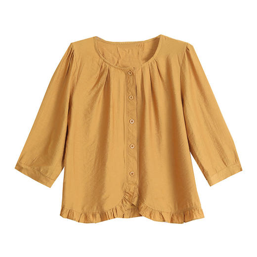 KQL B41N9920七分袖上衣宽松大码小衫显瘦妈妈装 商品图4