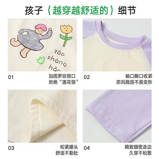 【E】（49.9元任选两件，单件不发货）『轻柔肤肤棉』儿童撞色印花长袖T 商品图7