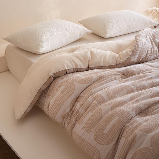 【A类复古棉麻大豆纤维被】棉麻大豆纤维被子良品冬被加厚保暖棉被芯春秋被四季秋冬 商品图0