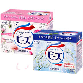 【3盒装】KAO花王 持久留香强效去污柔顺剂洗衣粉 铃兰香蓝色800g*3盒/玫瑰香粉色800g*3盒