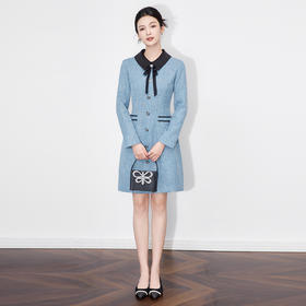 小个子减龄显瘦气质，法式小香风千金名媛连衣裙WLZD-25111109