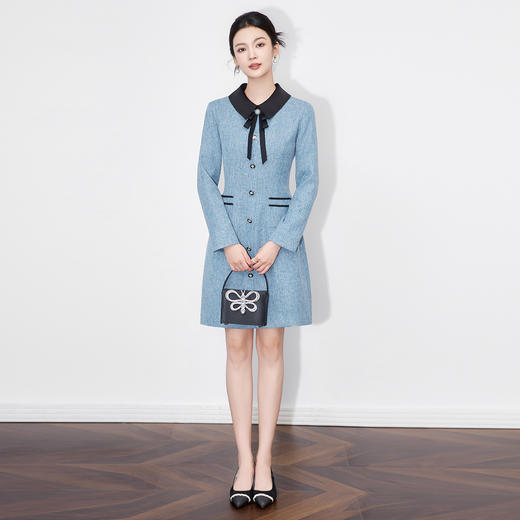 小个子减龄显瘦气质，法式小香风千金名媛连衣裙WLZD-25111109 商品图0