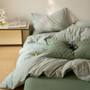 【A类超细格水洗四件套】水洗棉四件套良品超细格子撞色民宿简约格纹件套纯棉格纹 商品缩略图1