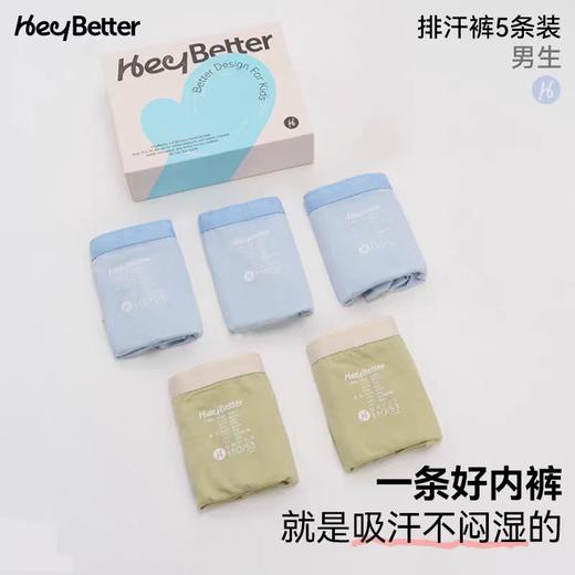 (包邮)heybetter平纹内裤五条装（两种颜色） 商品图2