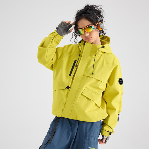 【国货之光 防风防泼 保暖有型】鸿星尔克春秋季连帽外套情侣款（EK-HC25011） 商品图4