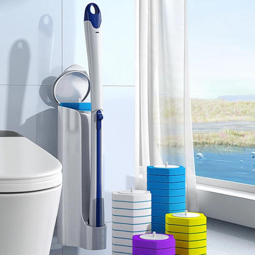 宝家洁多功能可抛马桶刷壁挂款||即用即抛，自带清洁液、干净不脏手 商品图0