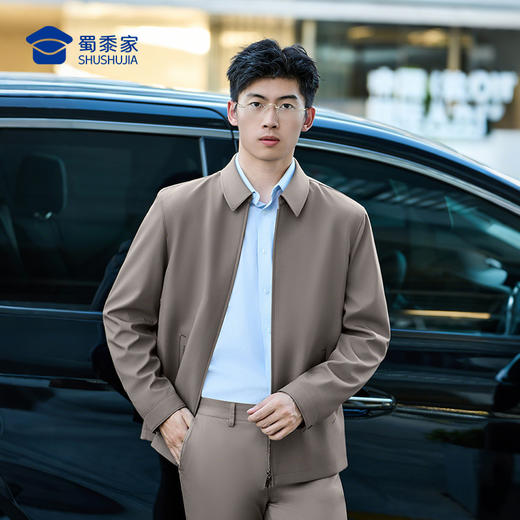 【实付满399送保温杯】【经典翻领行政夹克】无痕压胶行政夹克商务通勤长袖外套JT518 商品图10