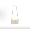 SAINT LAURENT YSL CASSANDRE 金标Logo绗缝链条百搭粒面信封包牛皮 商品缩略图1