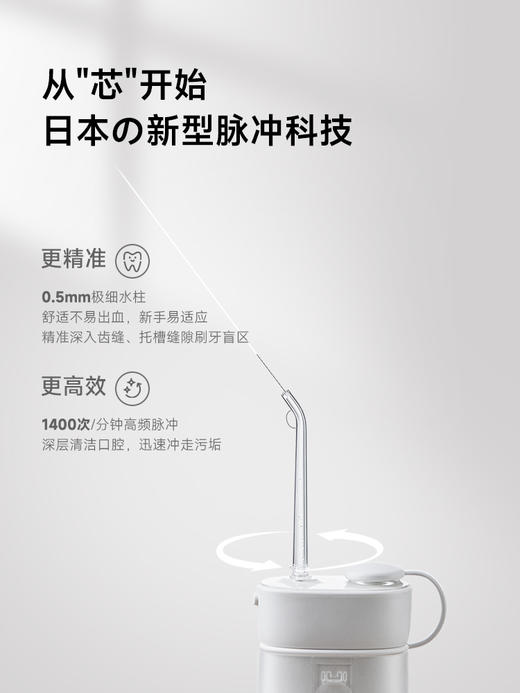 【深坑酒店】正负零电动冲牙器CBH-J020 商品图4