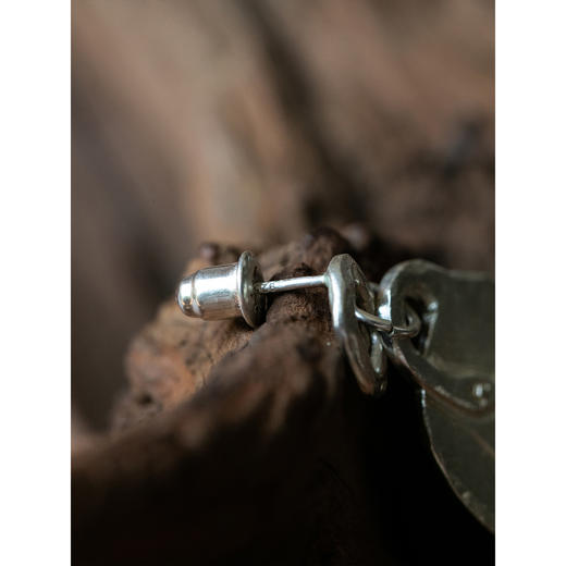 牧衣游 925银耳环复古文艺禅意气质简约 栖于风【不支持会员折】 商品图3