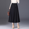 MYX垂坠感百褶大摆裙通勤修身A字裙2025年秋季新款显瘦高腰半身裙 商品缩略图0