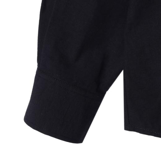 25AS380SDSA男士秋冬新款痞帅男装简约基础款纯色口袋翻领长袖衬衫百搭 商品图4