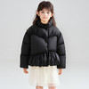 笛莎Deesha 2025冬季新款女童三防抗菌绒甜美花苞立领羽绒服 商品缩略图1