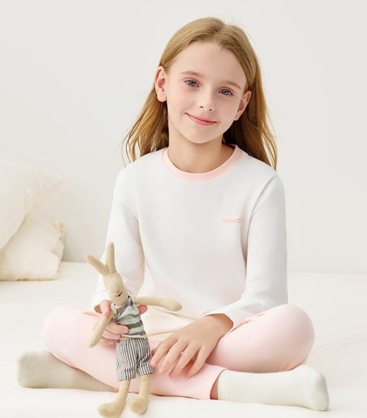 英氏男女童秋季秋衣秋裤内衣套装 | 经典圆领、宽松版型、舒适好穿、弹力裤腰、不紧不勒 商品图3