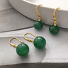 丁摩 高级感绿玛瑙耳坠复古宫廷风耳环时尚小众耳饰品5ZF-2938 商品缩略图3