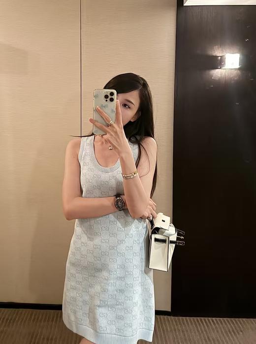 GUCCI 古驰GG棉质提花迷你连衣裙（PG*MM） 商品图0
