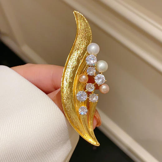 树叶胸针气质胸花配饰别针 商品图1
