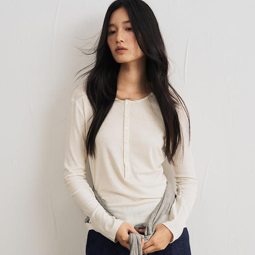 秋季新品【半扣羊毛衣】软糯肤感 高弹不拘束，轻暖护肤，敏感肌都可以贴身穿 商品图1