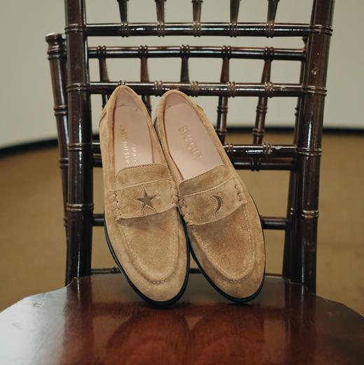 BIUCILI 「星星月亮」原创设计非对称老钱风乐福鞋 商品图1