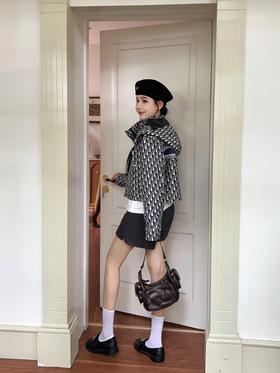 TY371-DIOR迪奥 SS23 Oblique 印花满印拉链连帽夹克 女款 蓝色（PG*MM）