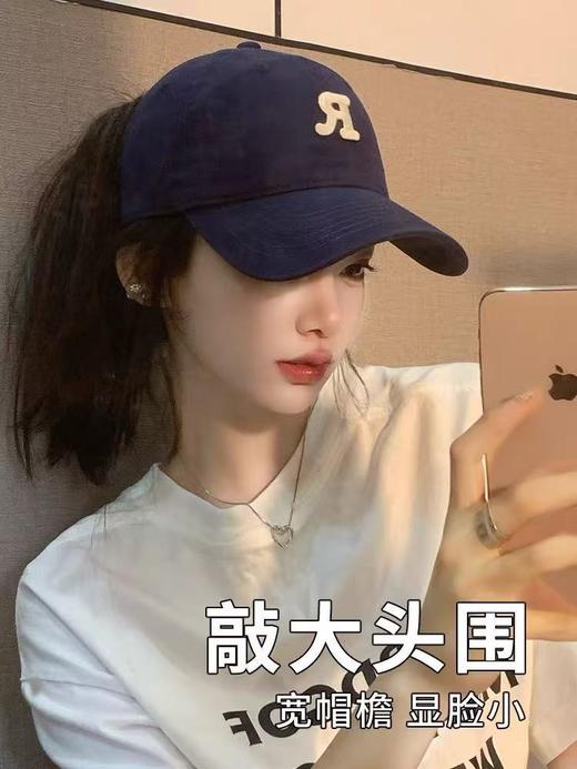 【捡漏！19.9速抢！】棒球帽男女 新款帽子宽帽檐大头围鸭舌帽显脸小防晒帽遮阳帽子  大头围友好款！防晒+时尚，男女都能轻松驾驭 商品图4