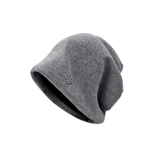 【秋冬季黑色包头堆堆帽子】金属小标慵懒风 高级感大头围显脸小冷帽 国庆出游 商品图4