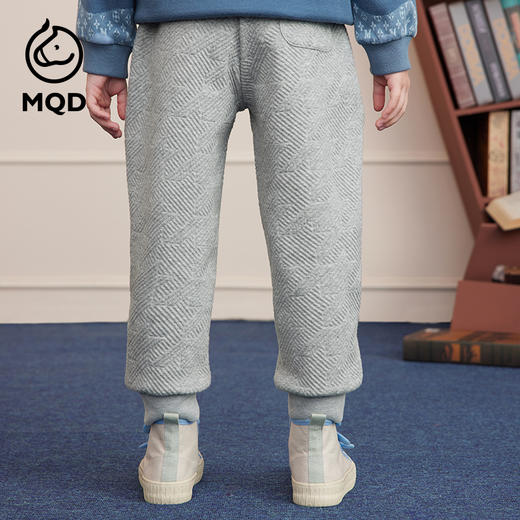 【MQD】男童秋季立体提花休闲针织长裤 商品图3
