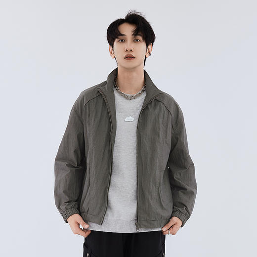 【新品上新】HX 春秋季立领茄克衫外套S105533288101/02 商品图0