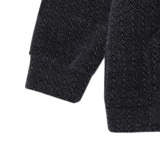 WY1160SDSA男士秋冬新款痞帅男装潮牌绒毛肌理感抽绳连帽卫衣宽松时尚 商品图4