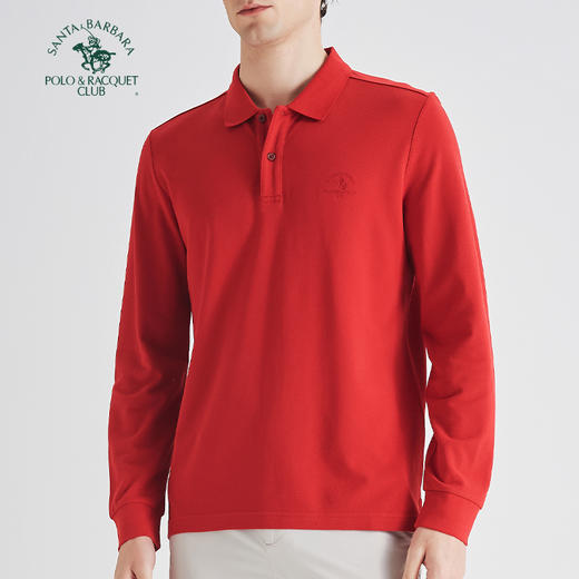 【大都会店】圣大保罗 基础款莫黛棉珠地长袖POLO衫-PS25KT101M 商品图6