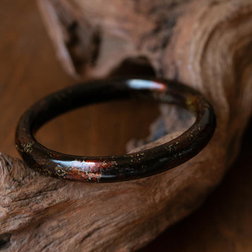 牧衣游原创 玄金扣大漆手镯文艺复古 芃東【不支持会员折】 商品图1