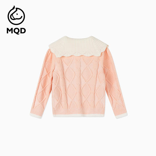 【秒】【MQD】女童秋季甜美精致毛衣翻领针织开衫 商品图3