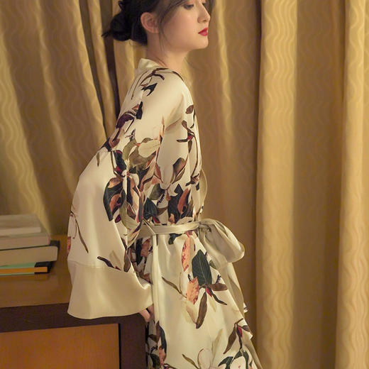 网红气质中式秋季新款奢华风居家服长袖长裤睡衣女套装可外穿新款新品学生可爱新款家居服 商品图3