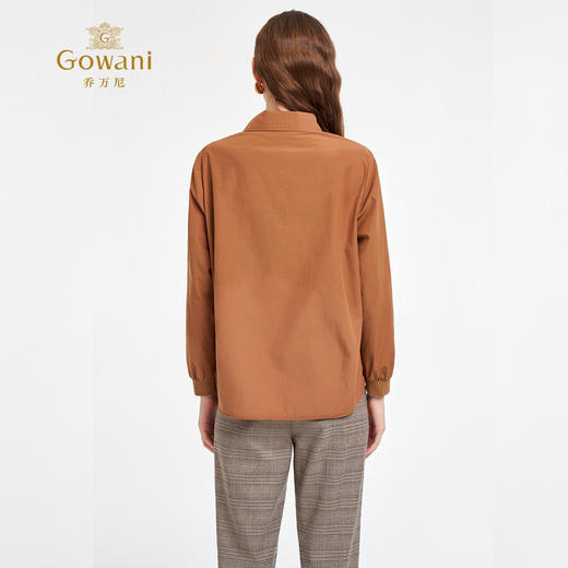 乔万尼新品2025宽松立体剪裁休闲短风衣外套ED3B242 商品图5