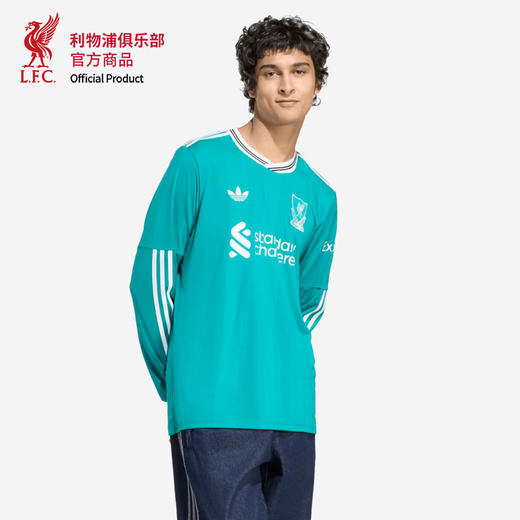 【官网同款】利物浦俱乐部 | 球迷版第二客场足球长袖球衣运动T恤 商品图2