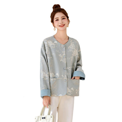 HR MDN25005新中式国风小香风外套 商品图4