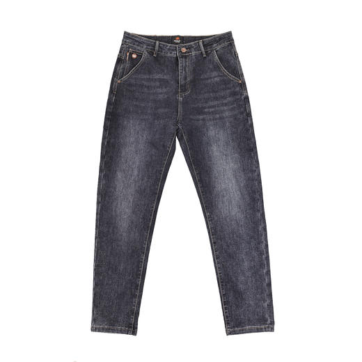 半身缘男裤 秋季简后袋绣花柔软保暖合体版牛仔裤253201U10130077 商品图0