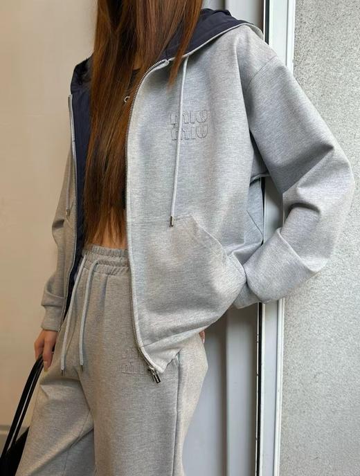 女款尼龙棉质双面穿外套长裤套装017 商品图5